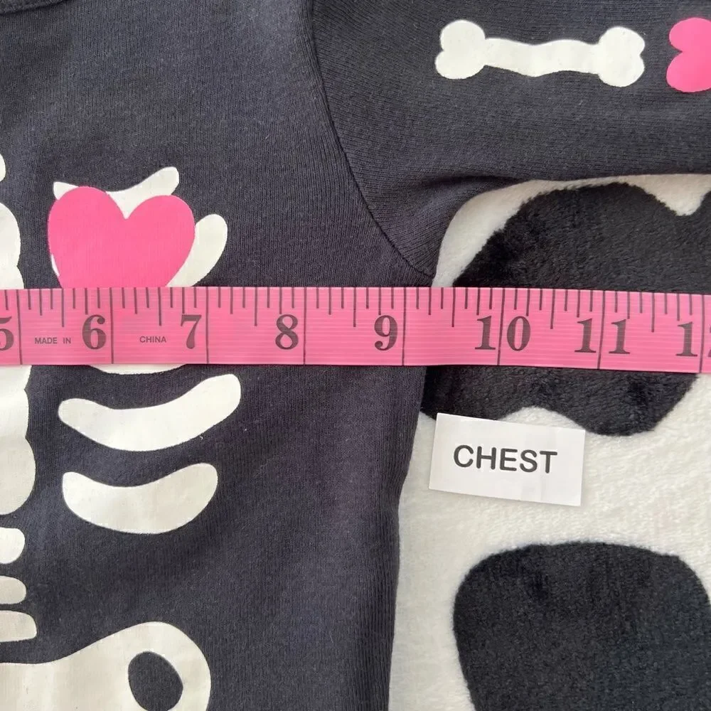Carter's Baby Girl Glow in the Dark Skeleton Pajamas 18 months